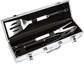 Bruzzzler Edelstahl Grillbesteck-Set 3-teilig im Koffer