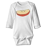 NINKI ベビー服 リンゴガラス　ディザイン 長袖 カバーオール 6ヶ月~24ヶ月 100%コットン 出産祝い Size 12 Months ホワイト