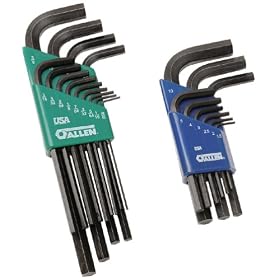 Allen 56009  Long Arm SAE/Metric Hex Key Set, 22-Piece