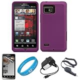 Purple Premium Soft Silicone Skin Cover for Verizon Wireless Droid Bionic T ....