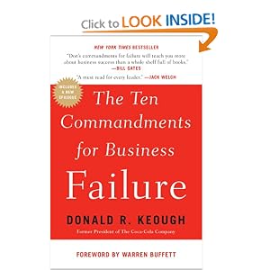 The Ten Commandments for Business Failure