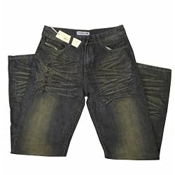 New DIESEL Mens Washed Blue Denim Jeans