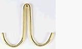 Rogar 9161 Double Hooks - Brass Plated