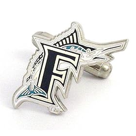 Florida Marlins MLB Logo'd Executive Cufflinks w Jewelry Box