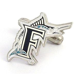 Florida Marlins MLB Logo'd Executive Cufflinks w Jewelry Box