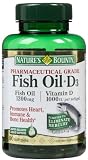 Nature's Bounty Omega 3 plus D3 Fish Oil 1200 mg Vitamin D 1000 IU Softgels 90 softgels