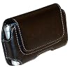Premium Horizontal Leather Pouch for Motorola RAZR V3, Samsung T629, T809, A900