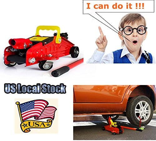 2 Ton Campact RustProof Steel Floor Jack with Rapid Pump By Autolady