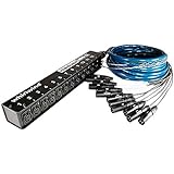 Whirlwind Mini 12 Low Profile Audio Drop Snake 12 X 12 25 ft.