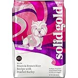 Solid Gold Wee Bit Holistic Dry Dog Food, Bison & Brown Rice with Pearled Barley, Active Dogs of All Life Stages, Small, 4lb Bag