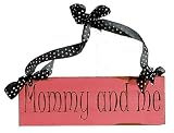 Wall Plaques: Mommy And Me Wall Plaque In Bubble Gum