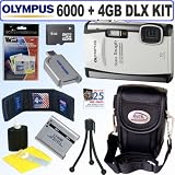 Olympus Stylus Tough 6000 10MP Digital Camera (White) + 4GB Deluxe Accessory Kit