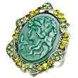 Green Cameo Brooches And Pins Vintage
