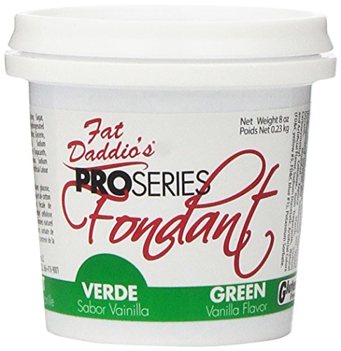 Fat Daddio's Fondant Green Vanilla 8 Oz.