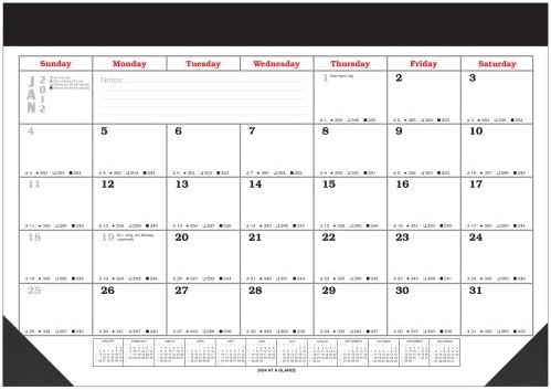 2015 Large Desk Pad Blotter Scheduling Calendar with Holder (One)