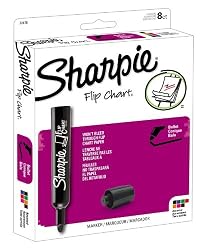 Sharpie Flip Chart Markers, 8 Colored Markers(22478)