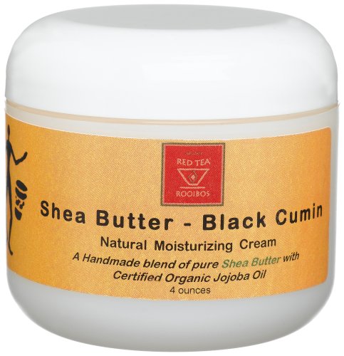 African Red Tea Shea Butter, Black Cumin Moisturizing Cream, 4-Ounce Jar by African Red Tea