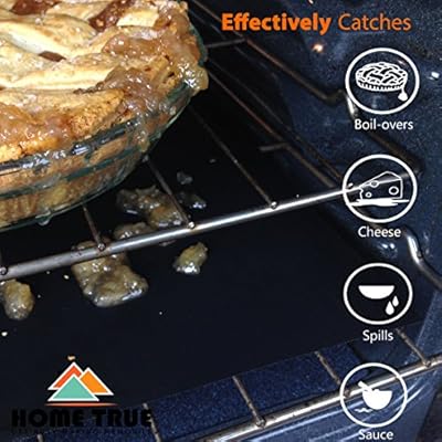 Oven Liner in One Continuous Roll, Makes 3 Large Thick Liners - Safe - For Gas/Electric, Microwave/Toaster Ovens, BBQ Grill & Baking Mat - Non-Stick, Reusable, FDA Approved, PFOA & BPA-Free