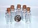Miniature, Glass Bottles, with Cork: EACH, BOTTLE, 1-7/16 inch tall 1/2 INCH WIDE (Quantity of 5)