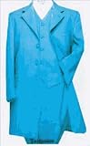 TURQUOISE 3PC FASHION ZOOT SUIT 38' LONG JACKET