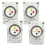 Pittsburgh Steelers NFL 4pc Square Shot Glass Set