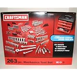 Craftsman 9-33263 Mechanics Tools Set 263 Pc with 4 Drawers Storage Case
