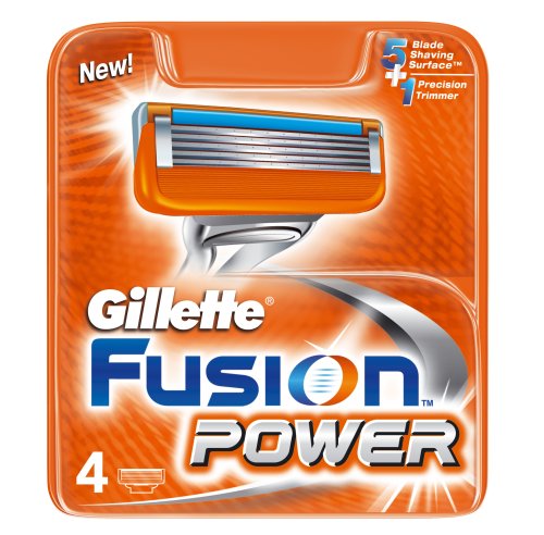 Gillette Fusion Power Blades - 4 Pack