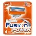Health &amp Personal Care : Gillette Fusion Power Blades - 4 Pack