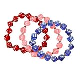 Bunco Dice Bracelet Set - 3 Separate Bracelets