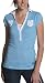 XOXO Women's Striped Polo Top
