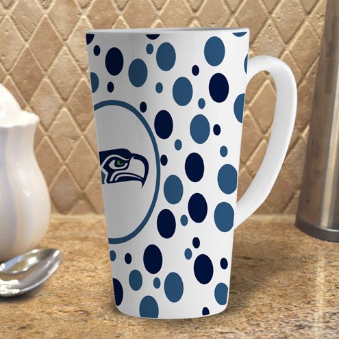 NFL Seattle Seahawks 16-Ounce White Latte Mug