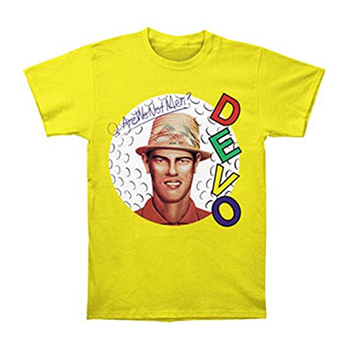 Devo Men's Q: Are We Not Men? T-shirt Yellow