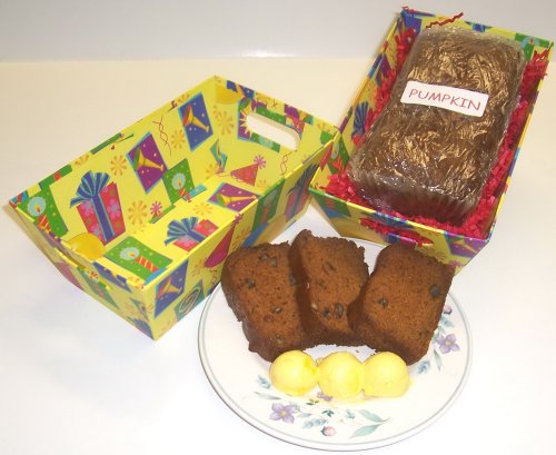 Scott's Cakes Pumpkin Bread in a Yellow Fiesta Tray by Scott's Cakes