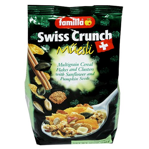Familia Swiss Crunch, Muesli with Sunflower and Pumpkin Seeds, 12-Ounce Bags (Pack of 10) by Familia