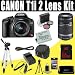 Canon EOS Rebel T1i 15.1 MP CMOS Digital SLR Camera w/ EF-S 18-55mm f/3.5-5.6 IS Lens & Canon EF-S 55-250mm f/4.0-5.6 IS Telephoto Zoom Lens + 8GB Deluxe Accessory DavisMAX Kit