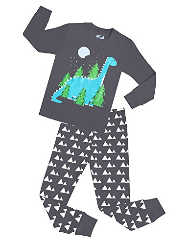 Boys Dinosaur Pajamas Children 2 Piece Cotton Clothing Sleepwear Set For Kids