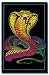 Cobra Blacklight Reactive Flocked Poster