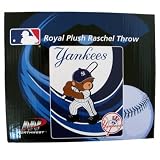 MLB Baby Throw Blanket - NY Yankees Royal Plush Raschel Throw