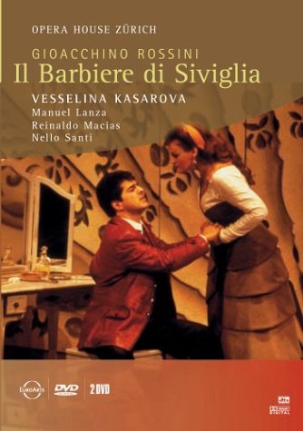CD-Charts  DVD : Rossini - Il Barbiere di Siviglia / Santi, Kasarova, Lanza, Macias, Ghiaurov, Chausson, Zurich Opera