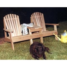 Red Cedar Keystone Adirondack Settee by Adirondack Furniture
