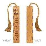 Poet - Playwright - Novelist Langston Hughes Engraved Wooden Bookmark with Tassel