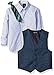 Nautica Boys' Four-Piece Heather Herringbone Vest Set