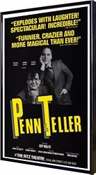 Penn & Teller (Broadway) 11"x17" Framed Poster