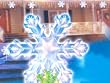 15" Clear Lighted Twinkling Christmas Snowflake Tree Topper or Pathway Marker