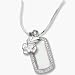 Kansas Jayhawks 7/16 Jayhawk on Sterling Silver Mini Dog Tag Necklace