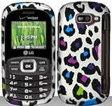 Leopard Design Hard Snap On Case Cover Faceplate Protector for LG Octane VN ....