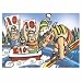 Wakeboarding Elves Greeting Cards