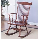 Classic Rocker in Cherry Finish By Coaster Furniture