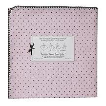 Swaddle Designs Ultimate Receiving Blanket - Pink/ Brown Polka-Dots