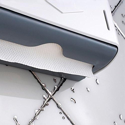 Wall Mounted Tissue Box Holder White Bathroom Paper Holder